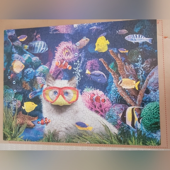 Cat In A Fish Bowl Jigsaw Puzzles - Best deal Please read FULL description. - Picture 2 of 2